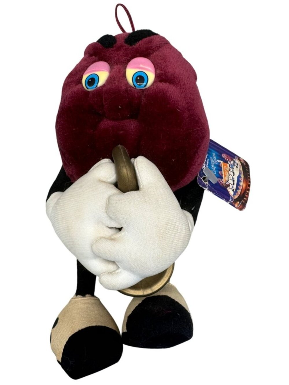 Applesauce California Raisins Plush Grapes With Trumpet By Applause 1987 READ